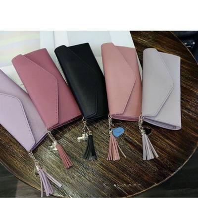 Student ladies multi-functional long thin casual fashion stylish hidden buckle large multi-card slot card holder all-in-one wallet