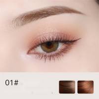 Meixier small gold bar eyebrow pencil, extremely fine gold chopsticks, is waterproof and sweat-proof, long-lasting, does not smudge, does not take off makeup, and is natural  dark brown