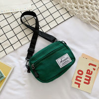 Borsa piccola in tela serie Mini Forest per ragazze Nuova borsa a tracolla semplice edizione coreana Borsa da rimbalzo moda Instagram  verde