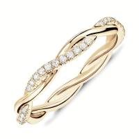 Anillo de oro anillo cruzado anillo anillo de mujer joyería  Color dorado