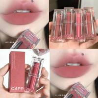 Cappuvini transparent acrylic lipstick matte matte romantic lipstick cinnamon white peach oolong student whitening  Multicolor 3