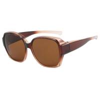 Conjunto de óculos de sol para miopia para mulheres, óculos de sol de alta qualidade para homens, óculos de sol da moda para proteção solar de verão e proteção UV  Café