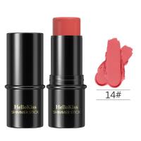 HelloKiss highlight brightening repair stick three-dimensional face base multi-color highlight shadow concealer makeup  watermelon red