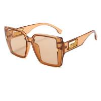 Nuevas gafas de sol gafas de sol de montura grande de color naranja para hombres y mujeres gafas de sol de moda europeas y americanas más vendidas celebridades de Internet  Multicolor