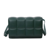 Borsa nuovo stile borsa da donna moda a quadretti piccola borsa quadrata per il tempo libero semplice borsa a tracolla singola di grande capacità  verde