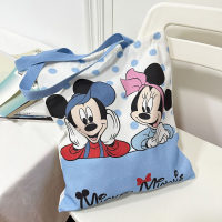Mickey Canvas Bag Women's Summer New Versatile Shoulder Bag Commuter Tote Bag Large Capacity Handbag Mommy Bag  Multicolor