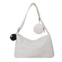 Large capacity messenger bag casual casual casual casual fashionable lightweight Oxford bag  White