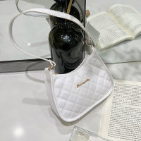 Bolso de axila bordado bolso nuevo bolso de hombro versátil de moda para mujer  Blanco