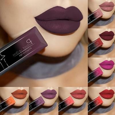 Hot selling 21 color matte matte liquid lipstick, foreign trade lip gloss, non stick cup, non fading lip gloss