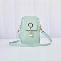 Sac de téléphone portable de style coréen, sacs pour dames, sac à bandoulière à la mode pour dames  vert