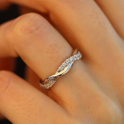 Anillo de oro anillo cruzado anillo anillo de mujer joyería