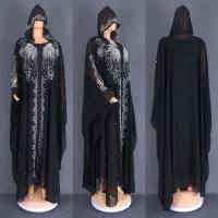 أردية إسلامية ملابس نسائية بمقاسات كبيرة فساتين طويلة شعبية أوروبية وأمريكية ملابس برقع شرق أوسطية  فضي