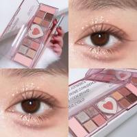 Miss Lara eyeshadow, highlight, eye silkworm blush, one palette for multiple uses, daily pink Korean sweet eye makeup comprehensive palette  Multicolor 5