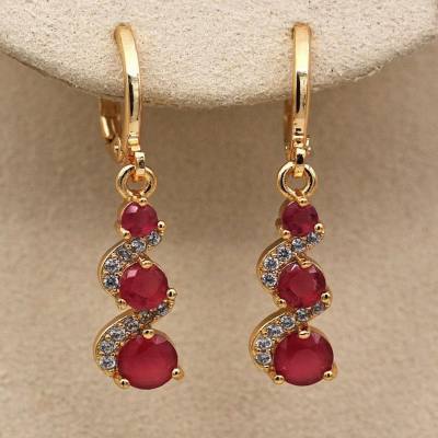 Hot sale new style luxury fashion versatile zircon earrings classic temperament high-grade long tassel earrings for women