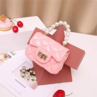New jelly bag ladies handbags bag manufacturer pearl portable jelly bag  Pink