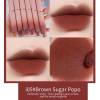 PCU Velvet Matte Cream Lip Glaze Whitening, Non Staying Cup, Long lasting, Non fading Lip Mud Lipstick  Multicolor1