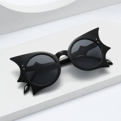 الخفافيش الهيب هوب مضحك شخصية النظارات الشمسية الجديدة الأوروبية والأمريكية Y2K شخصية الكرة مضحك نظارات حزب نظارات
