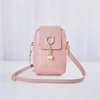 Korean style mobile phone bag ladies bags fashion ladies shoulder bag  Pink