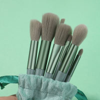 Nouveau 13 quatre saisons vert ensemble de pinceaux de maquillage Portable doux poudre fard à joues pinceau ombre à paupières ensemble complet d'outils de maquillage  vert