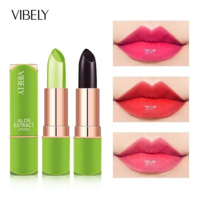 Aloe moisturizing warm color changing jelly lipstick lip gloss lip care lipstick makeup