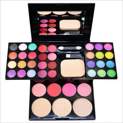 39 cores caixa de maquiagem cosméticos sombra de olho conjunto paleta iniciante blush em pó batom conjunto completo combinação desempenho palco