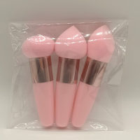 Three piece suit sponge makeup egg air cushion foundation make-up puff dry wet dual-use makeup egg makeup tool  Pink