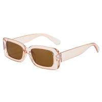 Coole übergroße Unisex-Sonnenbrille, quadratische modische Sonnenbrille, modische Sonnenbrille  Champagner