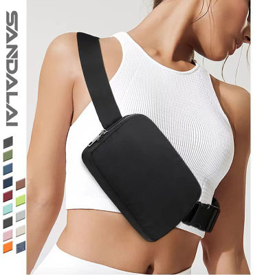 Lulu bolsa de cintura LULU mesmo estilo bolsa de cintura de náilon bolsa de peito à prova d'água atividade ao ar livre bolsa de telefone móvel bolsa mensageiro