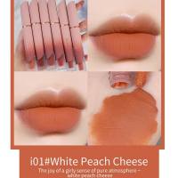 PCU Velvet Matte Cream Lip Glaze Whitening, Non Staying Cup, Long lasting, Non fading Lip Mud Lipstick  Multicolor 5