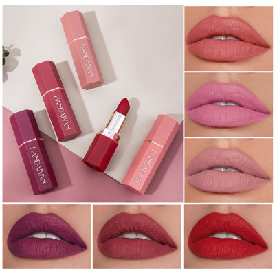 6-color matte moisturizing lipstick lipstick