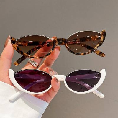 Novos óculos de sol gatinho, moda europeia e americana, celebridades da Internet, os mesmos óculos INS, óculos de sol simples e vanguardistas