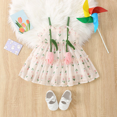New Summer 3D Lily Chiffon Suspender Dress