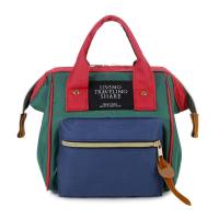 Mommy bag small fashion trend stitching contrast color handbag casual simple zipper commuting shoulder messenger bag  Multicolor