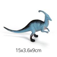 Giocattolo di ornamenti modello di dinosauro di simulazione solida di plastica cava di grandi animali  Blu