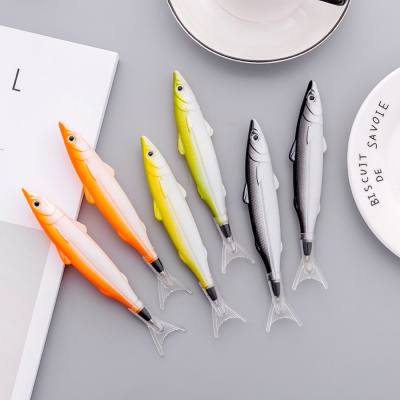 Novel cartoon fishing ballpoint pen with creative and funny simulated fish shape