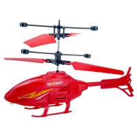 Induction helicopter, fall-resistant remote control aircraft, popular cross-border induction aircraft, drone toy  Red