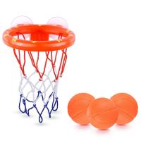 Children's basketball stand baby suction cup indoor baby water play toy  Red