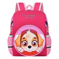 Nova mochila escolar para crianças de 2 a 6 anos, classe pré-escolar, classe grande e pequena, meninos e meninas, bolsa fofa de desenho animado  Vermelho