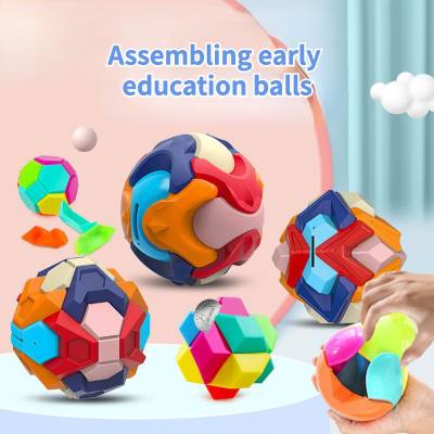Lernspielzeug für Kinder, zusammengebautes Sparschwein, frühe Bildung, intellektuelle Demontage, Spielzeugball