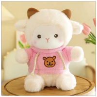 Cute Poke Little Wool Toy Lamb Doll Children's Doll Grabber Doll Wedding Toss Gift  Pink
