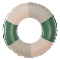 Anneau de natation adulte rétro rayé sous les bras anneau de natation gonflable en pvc  vert