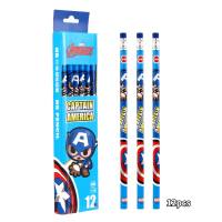 Disney Marvel Boxed Pencils HB Pencil Round Rod  Sky Blue