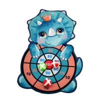 Children's cartoon sticky ball throwing target dart board indoor and outdoor parent-child interactive educational toys  Multicolor