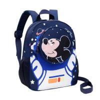 Mochila pequeña antipérdida para niños, mochila pequeña con cuerda de tracción para jardín de infantes, dibujos animados  Azul