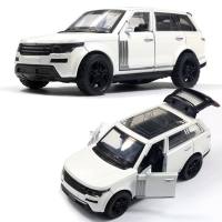 Alloy off-road car model with open door children's toy car  White