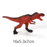 Giocattolo di ornamenti modello di dinosauro di simulazione solida di plastica cava di grandi animali  Rosso