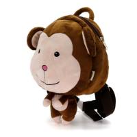 Cartoon anti-lost backpack for baby girls and children's plush small bag  Multicolor