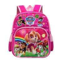 Cartoon pattern children's backpack lightweight boys and girls backpack  Hot Pink