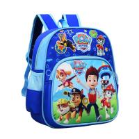 Mochila infantil com padrão de desenho animado mochila leve para meninos e meninas  Azul claro