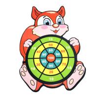 Children's cartoon sticky ball throwing target dart board indoor outdoor parent-child interactive educational toy  Multicolor